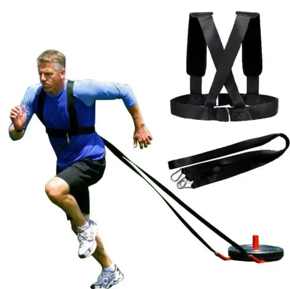 Adjustable Nylon Weight Bearing Resistance Fitness Training Power Sled Harness