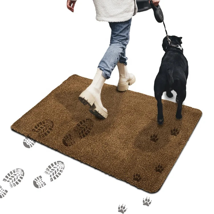 Factory Wholesale TPE Backing 44*37CM Entrance Doormat Mat Non-slip Super Absorbent Door Mat Carpet and Rugs MegaBDM