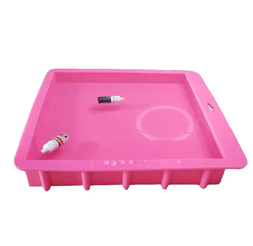 10 Inch 3000 ML Custom Wholesale Large Silicone Square Soap Mold for Soap Making