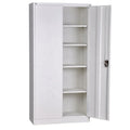 Office Storage Furniture with 4 Adjustable Shelves 2 Door Steel Filing Cabinets Lateral File Cabinets