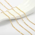 Factory Wholesale Jewelry Chain Roll 14K Gold Plated Tassel Chain for Jewelry Necklace Bracelet Earring Making Accessories