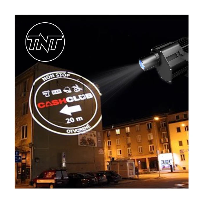 TNT Shop Entrance Art Advertising Lighting Outdoor Rotate Ptojection 60W Gobo Projector