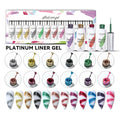 JTING Hot Popular 12 Colors Gel Nail Art Painting Pastel Liner Gel Set OEM Private Label Liner Gel Polish 12ml Bottles