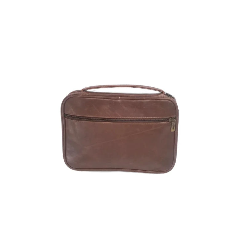 Customizable Unisex Travel Bible Carry Bag Handy Multipurpose Organizer Made PU Material Unique Shape Pattern Zipper Handmade