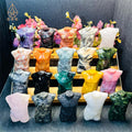 Kindfull Factory Wholesale Stone and Crystal Mix Materials 7.5CM Male Model for Decor