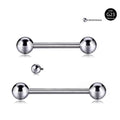 G23 Titanium Body Jewelry Fashion Accessories for Nose Ear Tongue Piercings Wholesale with Zircon Stones for Weddings Parties