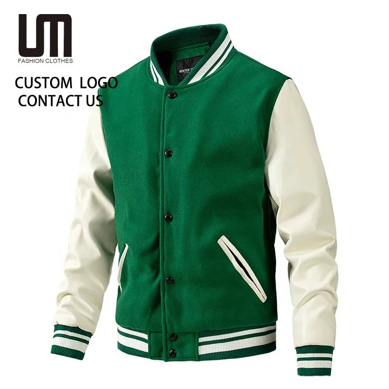 Clearance Sales Men's Autumn Baseball Jacket - Retro Streetwear Slim Fit (Casual Fashion Outerwear with Vintage Design)