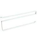 Single-Tier Metal Cabinet Hanger with Hook Installation Paper Towel Rack Storage Organizer