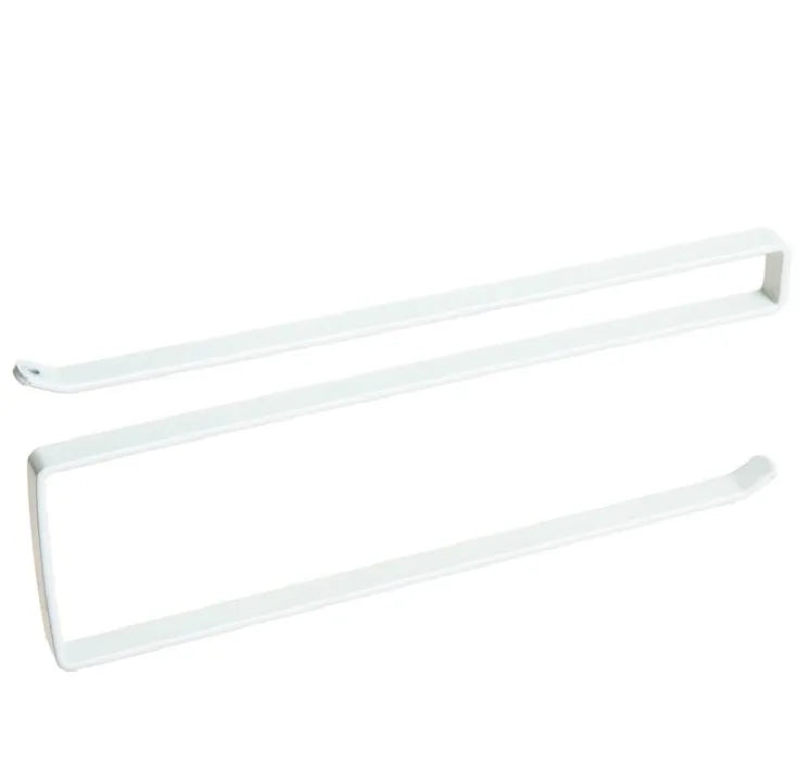 Single-Tier Metal Cabinet Hanger with Hook Installation Paper Towel Rack Storage Organizer