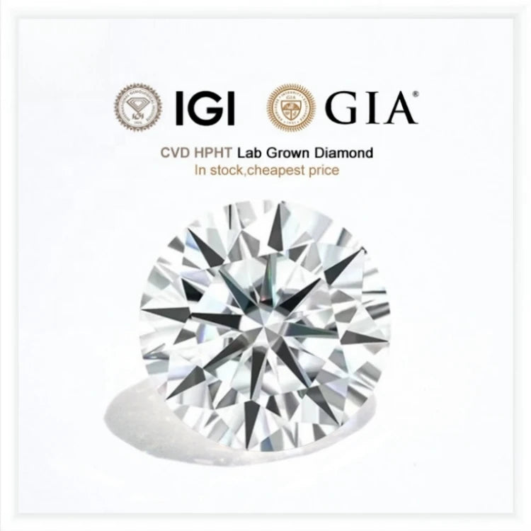 Redleaf Diamond Hot Sell 0.5CT 1CT IGI GIA Report DEF VVS LabGrown Diamond Lab Created HPHT CVD Lab Grown Diamond