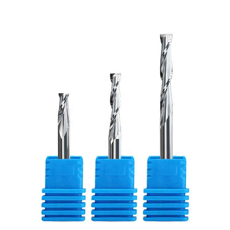OTASOT 4pcs/set CNC Router BitsHot Sale ODM/OEM Customizable Two-Flutes Spiral Cutting Solid Carbide End Mills 3mm 4mm 6mm