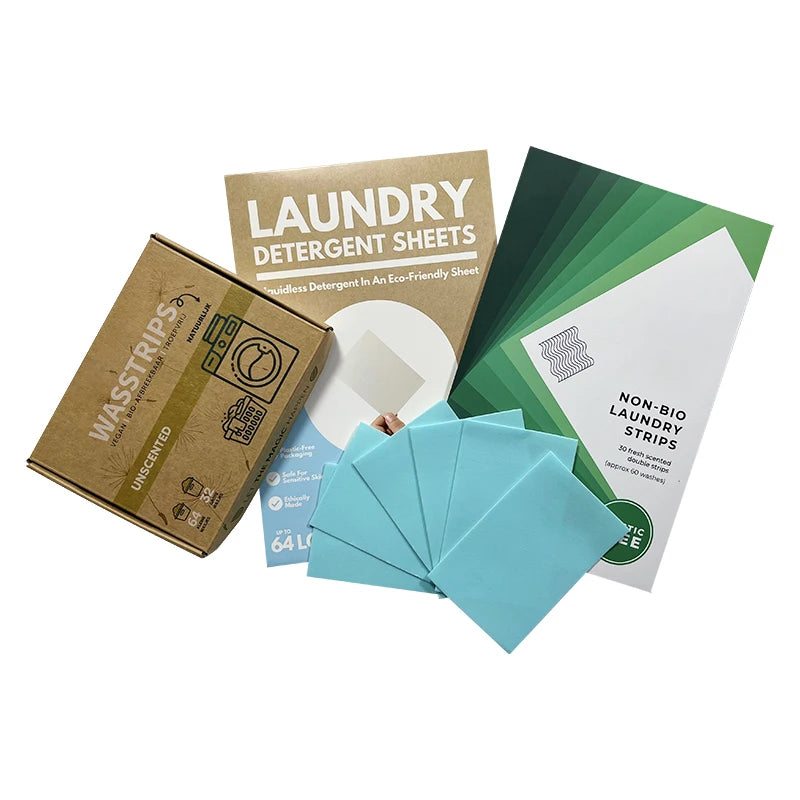 Eco-Friendly Disposable Solid Apparel Laundry Detergent Sheets