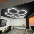 High Brightness Garage Lighting Ceiling Lamp Hexagonal Led Light Wall for Workshop Car 4S Store Gym Aluminum Led Tube Bar Light