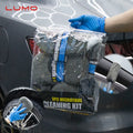 9Pcs Auto Wash Cleaning Tools Kit Quick-Dry Microfiber Car Detailing Set Mitt Sponge Towels Tire Brush Complete Car Care Kit
