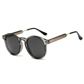 CONCHEN Retro Round Sunglasses Women Men Brand Design Transparent Female Sun Glasses Men Oculos De Sol Feminino Lunette Soleil