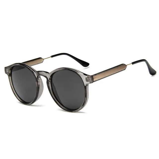 CONCHEN Retro Round Sunglasses Women Men Brand Design Transparent Female Sun Glasses Men Oculos De Sol Feminino Lunette Soleil