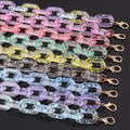 New Arrival Korea Spring Summer Delicate Girl Oil Painting Splash Ink Spot Color Sweet Girl Acrylic Necklace Jewelry 2023