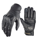 Vintage Motorcycle Gloves Leather Touch Screen Motorbike Motocross Riding Racing Outdoor Breathable Biker Protective Casual Gym MegaBDM