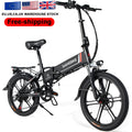 Europe  Warehouse Small Tire Ebike 20 Inch Folding Electric Bike 350W City E-Bike 48V 10.4Ah Lady Electric Bicycle