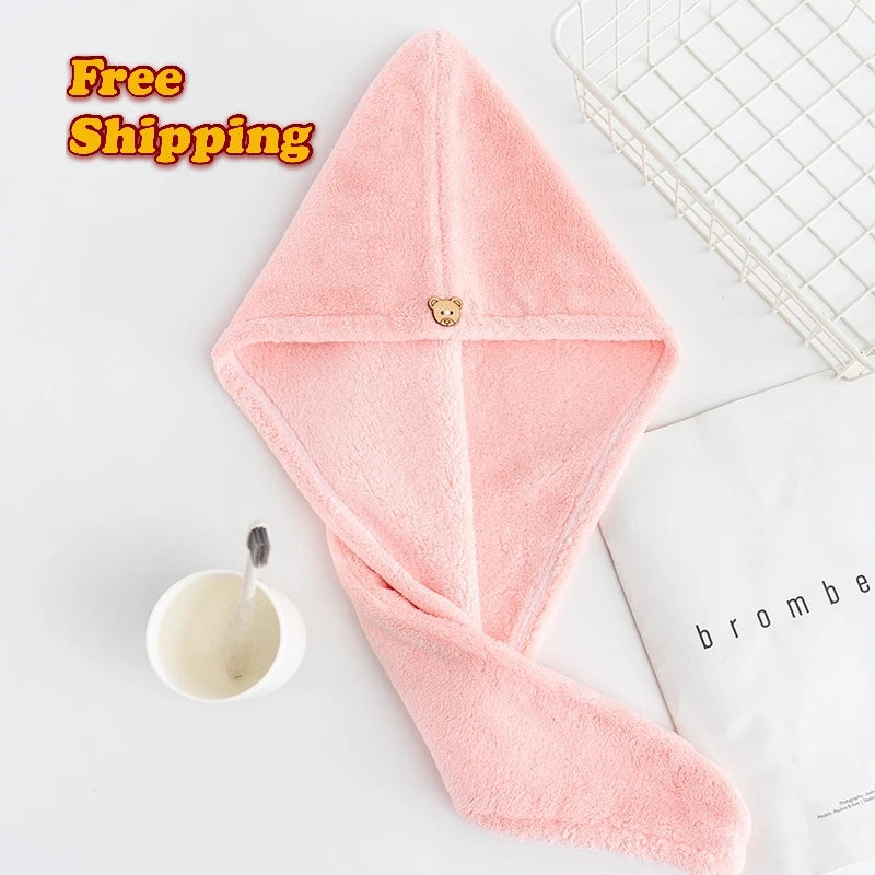 Strong Water Absorbent Quick Dry Hair Wrapped Towel Microfiber Towel for Hair