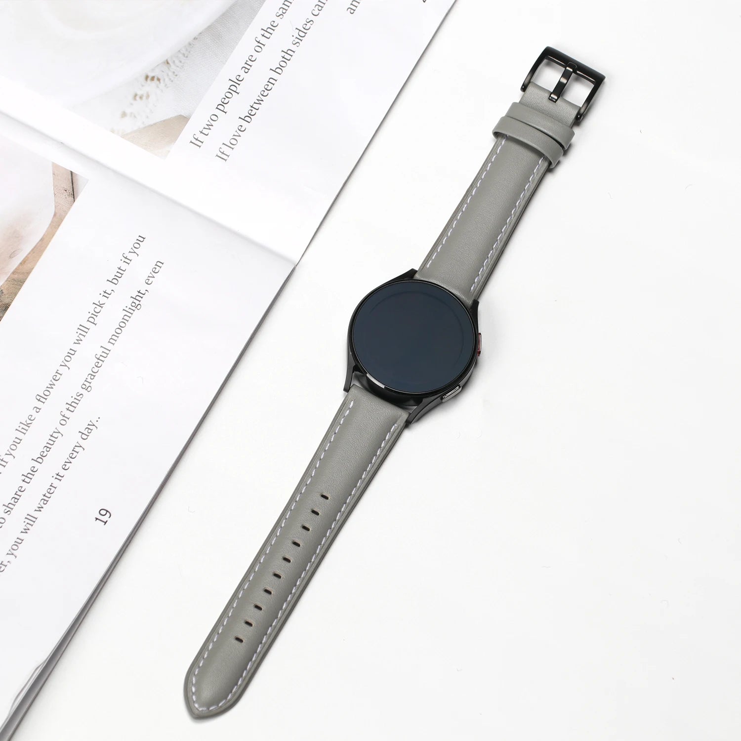 20MM Replace Watch Band Best Genuine Leather Watch Strap for Samsung Galaxy Watch 4