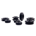 Manufacturer's Direct Sale Black and White Double-Sided Protective Coil Seal for Rubber Wire Buckle