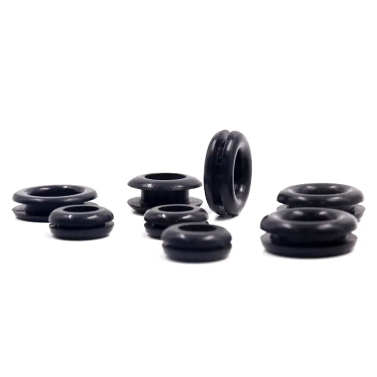 Manufacturer's Direct Sale Black and White Double-Sided Protective Coil Seal for Rubber Wire Buckle