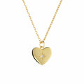 925 Sterling Silver Star Micro Insert Zircon Heart Pendant Necklace/Ring Set for Women Gift