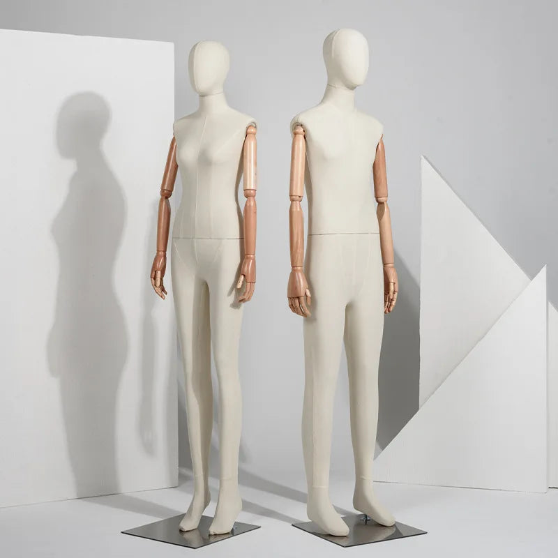 Fabric Cover Female Dummy Mannequin for Clothing Stores