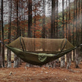 IRONDONKEY Outdoor Mosquito Prevention Sunshade Quick Opening Nylon Parachute Lightweight Camping Hammock