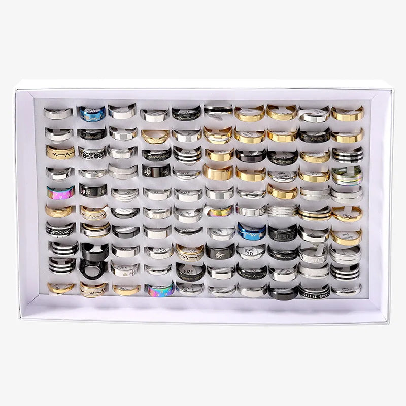 2023 New Stainless Steel Heart Shaped Unisex Trendy Chunky Custom Enamel Rings Adjustable Silver/Gold Plated Certified Daily