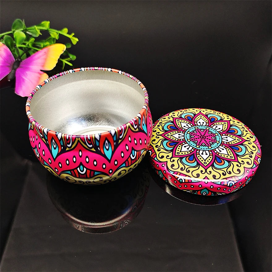 Hot Sales 2oz 4oz 8oz Cheap Metal Packaging Round pink Candy Candle Tin Candle Tin Can Metal Candle Jar Tin Box