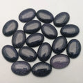 Hongzhuo Wholesale Custom Oval Natural 15*20mm Blue Sand Stone Cabochon Loose Gemstone for Jewelry Rings Charm Accessories Crafts