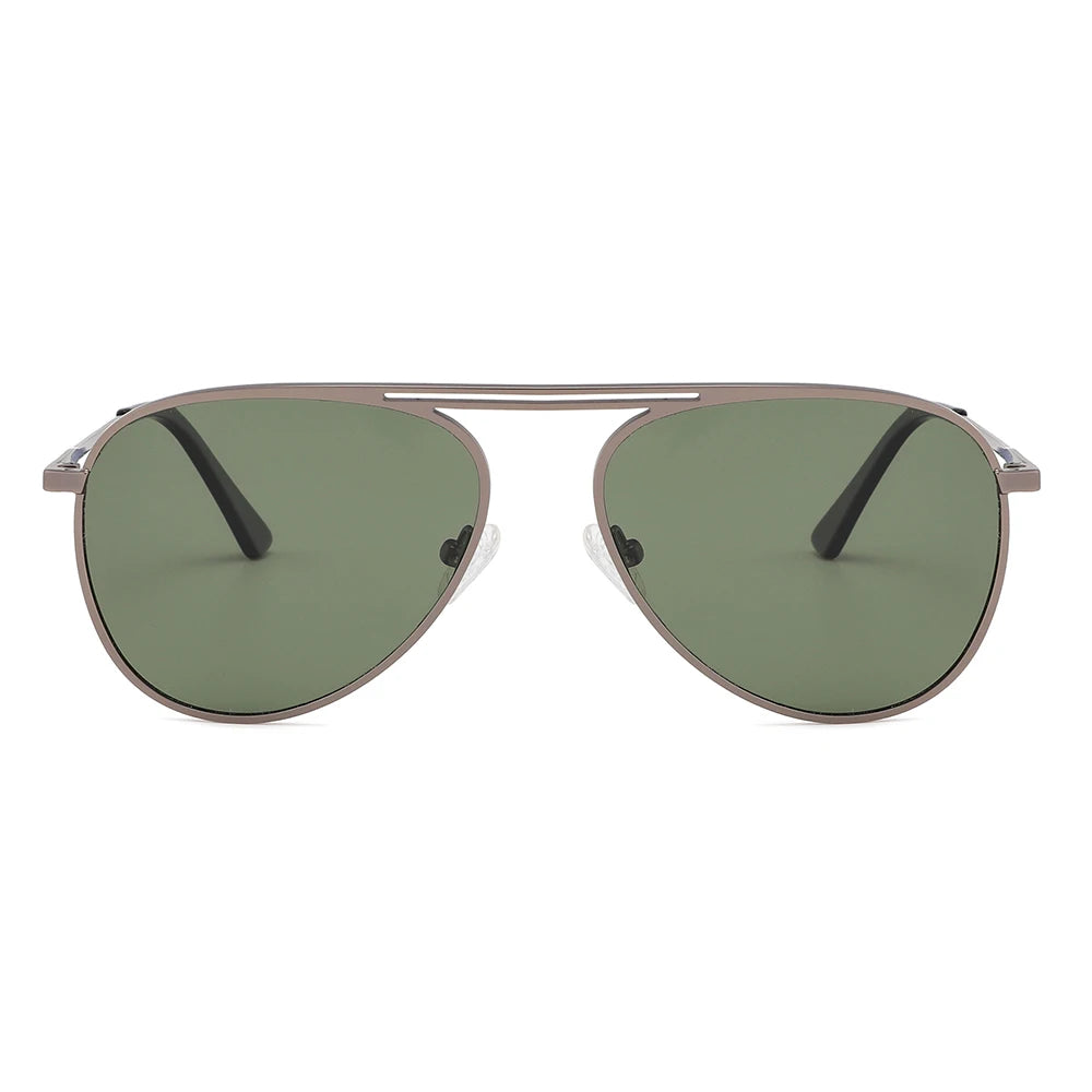 VIFF GLT9002 Premium Military Style Classic Sunglasses Stainless Steel Polarized Sunglasses