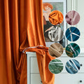 Curtain Supplier Light Luxury Thermal Insulated French Velvet Blackout Curtain Solid Color Living Room Velvet Curtains
