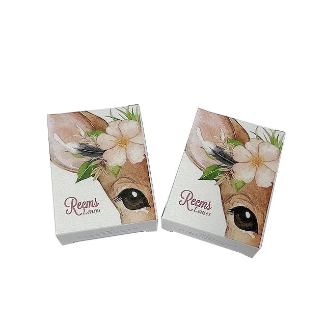 Wholesale Custom Design Contact Lenses Packaging Free Printed Eye Color Contact Lenses Boxes