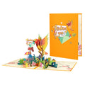Creative New Design 3D Greeting Card Parrot Thinking of You Pop up 3d Card