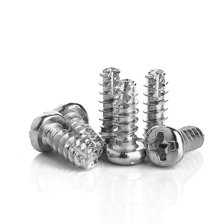 Stainless Steel 304 316 A286 Pan Head Fine Thread Self Tapping PT Screw M2 M2.5 35mm 8mm Metric Class 4.8/6.8