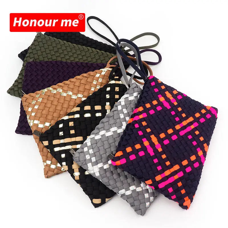 Custom Woven Handbags Fall New Arrival Fashion Bag Weave Purse High Quality Women Woven Wallet Purse and Handbags