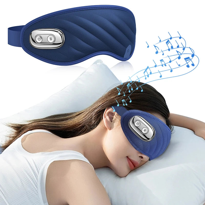 Eye Massager with Heat and CoolingRechargeable Sleep Mask with Relax and Reduce Eye Strain Dry Eyes Dark Circles & Puffiness