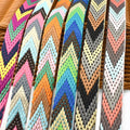 Deepeel KY514 22mm Thickened Polyester Jacquard Ribbon Colorful DIY Sewing Accessories for Luggage Belt Garment Decorative Web