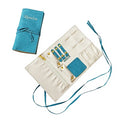 2026 Custom Velvet Foldable Travel Jewelry Roll Storage Funny Fashion Letter Pattern Makeup Cosmetic Bag