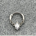 16G Septum Clicker Rings Hoop Hinged Segment Nose Rings Cartilage Tragus Hoop Helix Daith Earrings Nose Piercing Jewelry