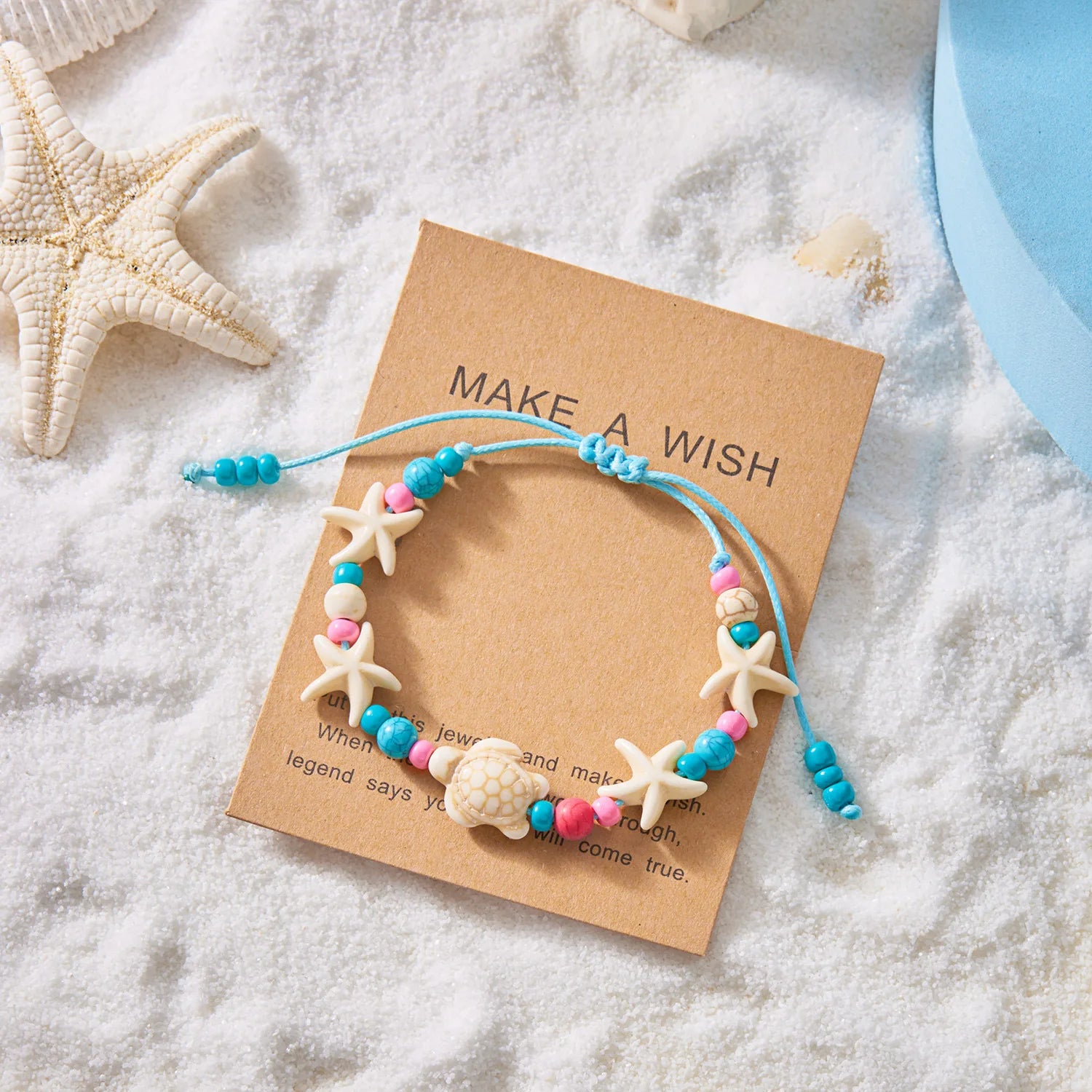 2025 New Trend Vacation Ocean Style Turquoise Turtle Woven Bracelet Ins Style Niche Bohemian Rice Bead Bracelet