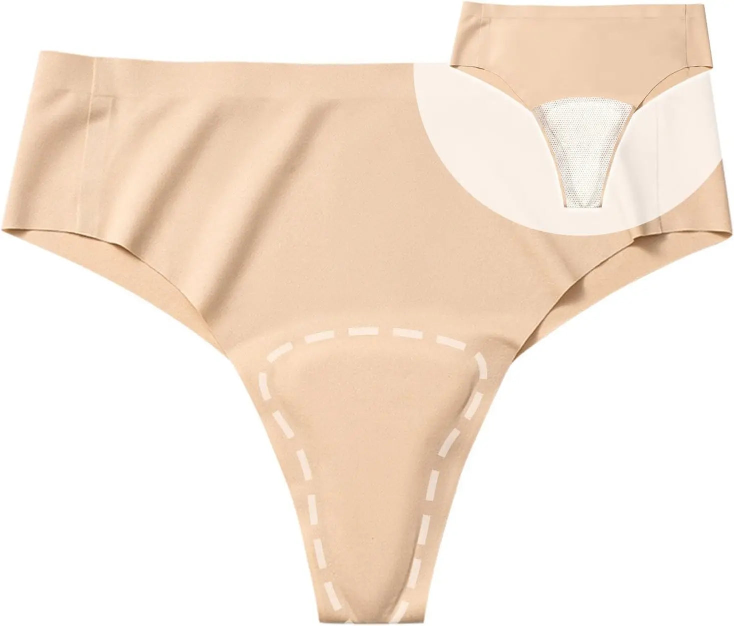 Wholesale Camel Toe Concealer Underwear/Camel Toe Cover Thong/CamelToe Hider Built in Latex Cover to Hide Feminine Lines