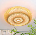 Woven Bamboo Chandelier Lamp Indoor Lighting Home Hotel Restaurant Kitchen Dining Decorative Rattan Pendant Light