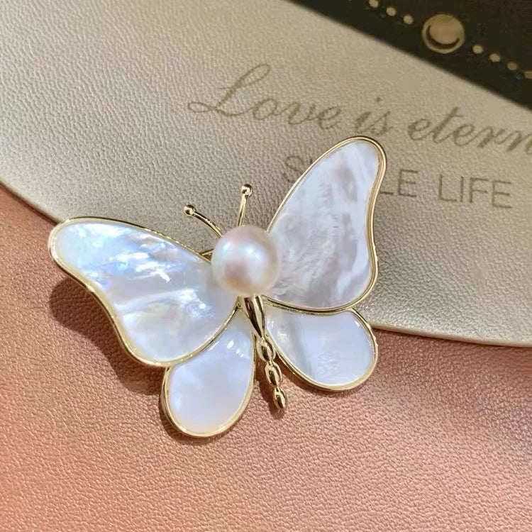 Designer Brooch Pins Butterfly Pearl Luxury Women Pins Brooches Clothing Accessories