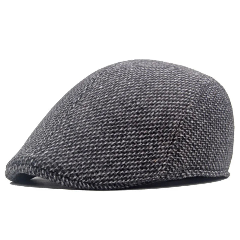 Wholesale Winter Warm Dress Ivy Cap Men's Tweed Beret Hat Fashionable for Casual Sports Outdoor Party Travel Scenes for Adults