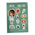 Custom Printing Lovely Journal Decoration Self Adhesive Vinyl Kiss Cut Sticker Sheet for Education