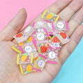 Good Quality Mobile Phone Case Stick Back Girl Decorate Fruit Drop Resin Handicraft